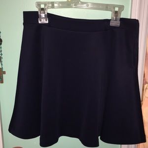 FOREVER21 navy blue skater skirt with belt loops!